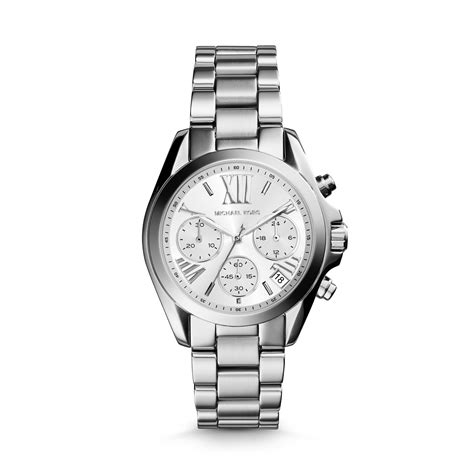 michael kors mini bradshaw watch silver